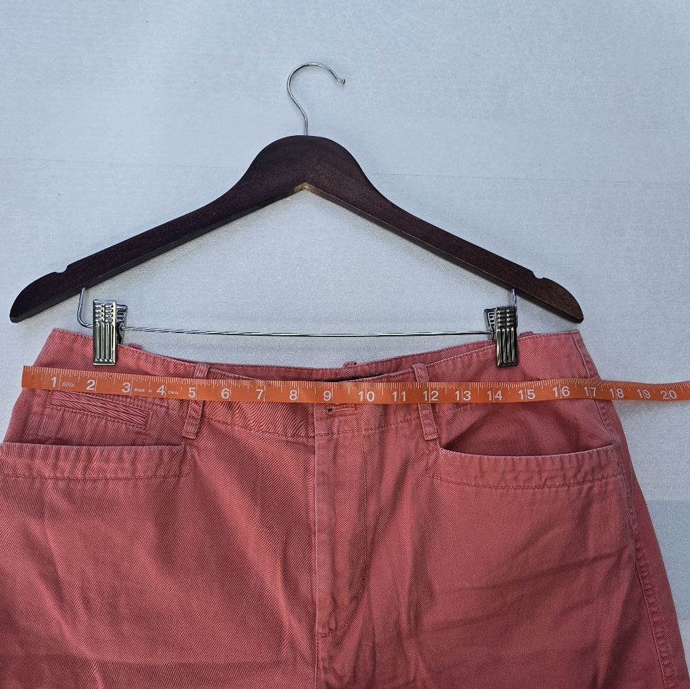 LRL Lauren Jeans Co. Salmon Pink Cotton Chino Shorts 12) - Picture 5 of 10